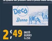 Offerta per Decò - Burro a 2,49€ in Decò