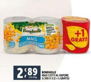 Offerta per Bonduelle - Mais Cotti Al Vapore a 2,89€ in Decò
