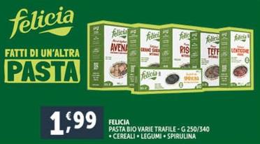 Offerta per Felicia - Pasta Bio Varie Trafile a 1,99€ in Decò