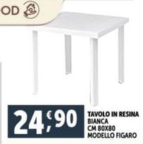 Offerta per Tavolo In Resina Bianca Modello Figaro a 24,9€ in Decò