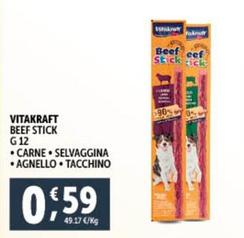 Offerta per Vitakraft - Beef Stick Carne a 0,59€ in Decò