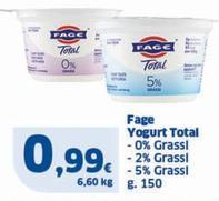 Offerta per Fage - Yogurt Total -0% Grassi a 0,99€ in Sigma