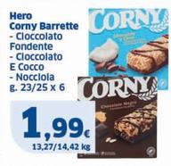 Offerta per Hero - Corny Barrette Cloccolato Fondente a 1,99€ in Sigma