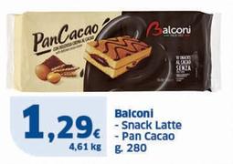 Offerta per Balconi - Snack Latte a 1,29€ in Sigma