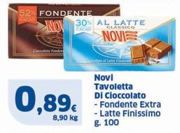 Offerta per Novi - Tavoletta Di Cioccolato Fondente Extra a 0,89€ in Sigma