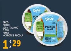 Offerta per Decò - Poker 100% Italiano Mais a 1,29€ in Decò