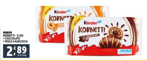 Offerta per Kinder - Kornetti a 2,89€ in Decò