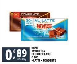 Offerta per Novi - Tavoletta Di Cioccolato a 0,89€ in Decò