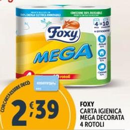 Offerta per Foxy - Carta Igienica Mega Decorata a 2,39€ in Decò