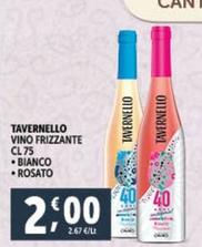 Offerta per Tavernello - Vino Frizzante Bianco a 2€ in Decò