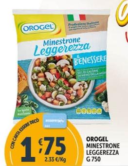 Offerta per Orogel - Minestrone Leggerezza a 1,75€ in Decò