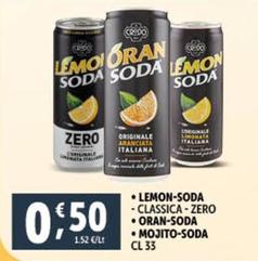 Offerta per Lemon Soda/Oran Soda/Mojito Soda a 0,5€ in Decò