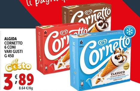 Offerta per Algida - Cornetto 6 Coni a 3,89€ in Decò