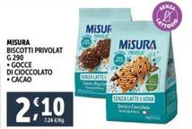 Offerta per Misura - Biscotti Privolat Gocce Di Cioccolato a 2,1€ in Decò