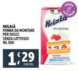 Offerta per Hulalà - Panna Da Montare Per Dolci Senza Lattosio a 1,29€ in Decò