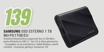 Offerta per Samsung - SSD Esterno 1 TB MU-PG1T0B/EU a 139€ in andronico