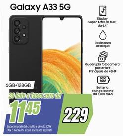 Offerta per Samsung - Galaxy A33 5G a 229€ in andronico