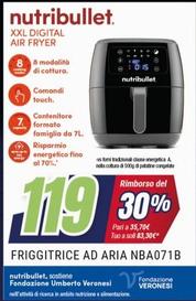 Offerta per Nutribullet - Friggitrice Ad Aria NBA071B a 119€ in andronico
