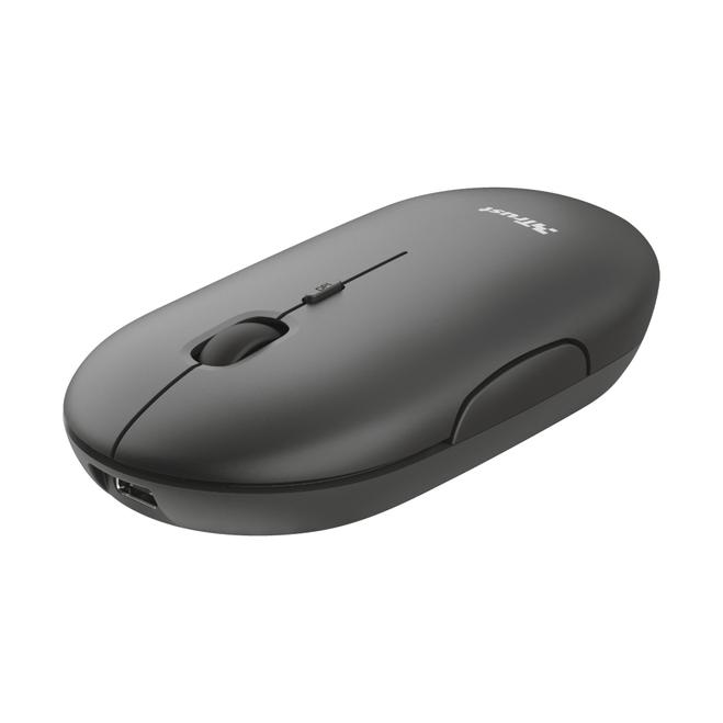 Offerta per Trust - Puck mouse Ambidestro RF senza fili + Bluetooth Ottico 1600 DPI a 14,9€ in andronico