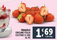 Offerta per Fragole a 1,69€ in Decò