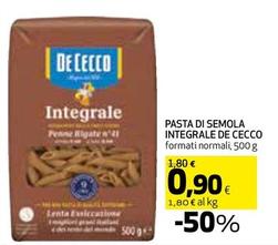 Offerta per De Cecco - Pasta Di Semola Integrale a 0,9€ in Coop