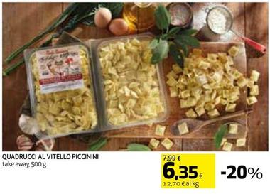 Offerta per Piccinini - Quadrucci Al Vitello a 6,35€ in Coop