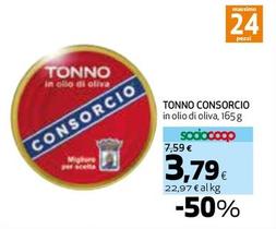 Offerta per Consorcio - Tonno a 3,79€ in Coop