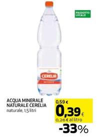 Offerta per Cerelia - Acqua Minerale Naturale a 0,39€ in Coop
