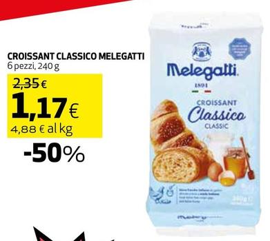 Offerta per Melegatti - Croissant Classico a 1,17€ in Coop