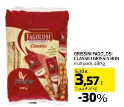 Offerta per Grissin Bon - Grissini Fagolosi Classici a 3,57€ in Coop