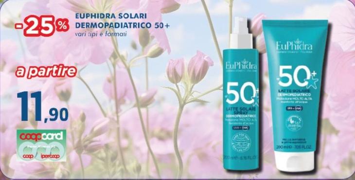 Offerta per Euphidra - Solari Dermopadiatrico 50+ a 11,9€ in Coop