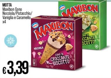 Offerta per Motta - Maxibon Cono Nocciola/pistacchio/ Vaniglia E Caramello a 3,39€ in Coop