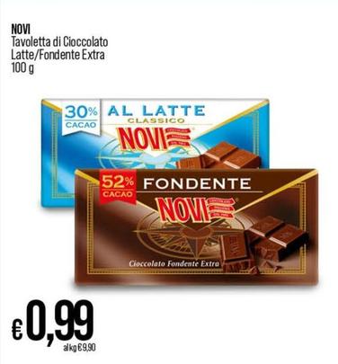 Offerta per Novi - Tavoletta Di Cioccolato Latte/fondente Extra a 0,99€ in Coop