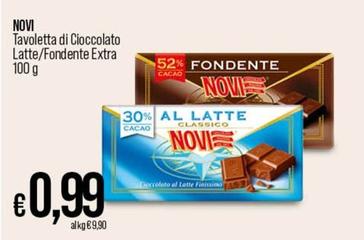 Offerta per Novi - Tavoletta Di Cioccolato Latte/ Fondente Extra a 0,99€ in Ipercoop