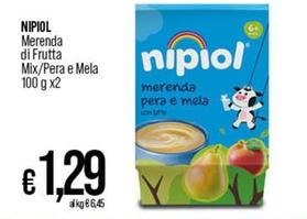 Offerta per Nipiol - Merenda Di Frutta Mix/ Pera E Mela a 1,29€ in Ipercoop