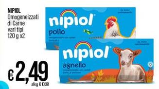 Offerta per Nipiol - Omogeneizzati Di Carne V a 2,49€ in Ipercoop