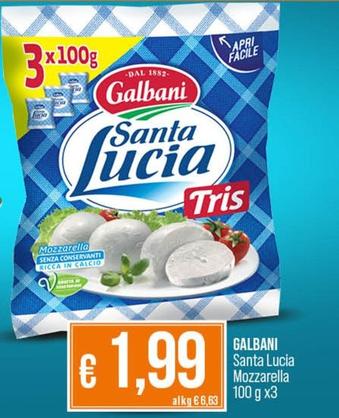 Offerta per Galbani - Santa Lucia Mozzarella a 1,99€ in Ipercoop