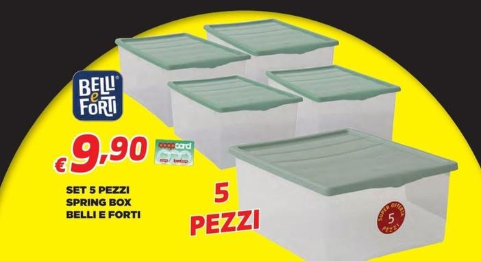 Offerta per  Belli E Forti - Set 5 Pezzi Spring Box a 9,9€ in Ipercoop