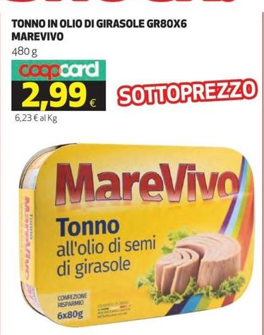 Offerta per Marevivo - Tonno In Olio Di Girasole a 2,99€ in Ipercoop