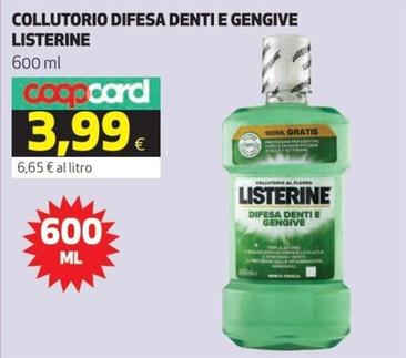 Offerta per Listerine - Collutorio Difesa Denti E Gengive a 3,99€ in Ipercoop