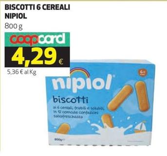 Offerta per Nipiol - Biscotti 6 Cereali a 4,29€ in Ipercoop