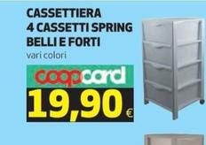 Offerta per  Belli E Forti - Cassettiera 4 Cassetti Spring a 19,9€ in Ipercoop