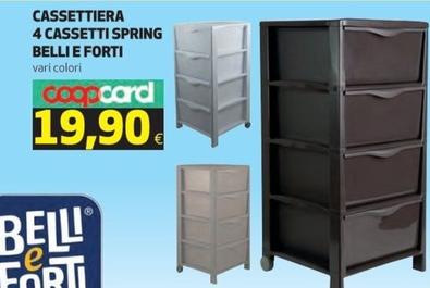 Offerta per Belli E Forti - Cassettiera 4 Cassetti Spring a 19,9€ in Ipercoop
