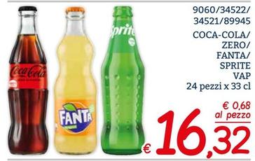 Offerta per Coca-cola/ Zero/ Fanta/ Sprite VAP a 16,32€ in ZONA