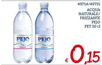 Offerta per Pejo - Acqua Naturale/ Frizzante a 0,15€ in ZONA