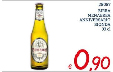 Offerta per Menabrea - Birra Anniversario Bionda a 0,9€ in ZONA