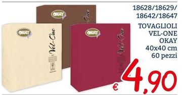 Offerta per Okay - Tovaglioli Vel-One a 4,9€ in ZONA