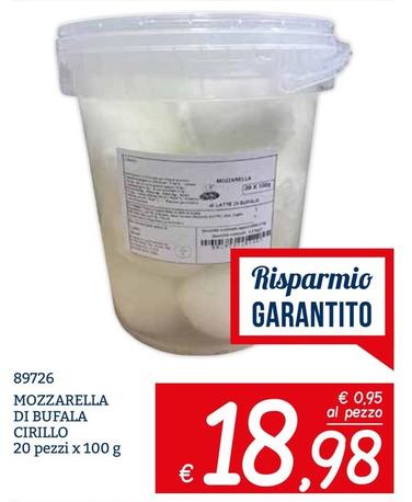 Offerta per Cirillo - Mozzarella Di Bufala a 18,98€ in ZONA