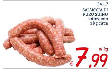 Offerta per Salsiccia Di Puro Suino a 7,99€ in ZONA