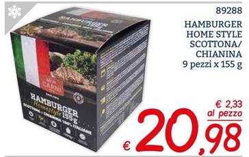 Offerta per Hamburger Home Style Scottona/ Chianina a 20,98€ in ZONA